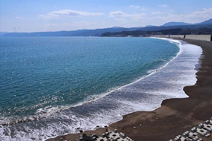 野田村の美しい海の風景写真